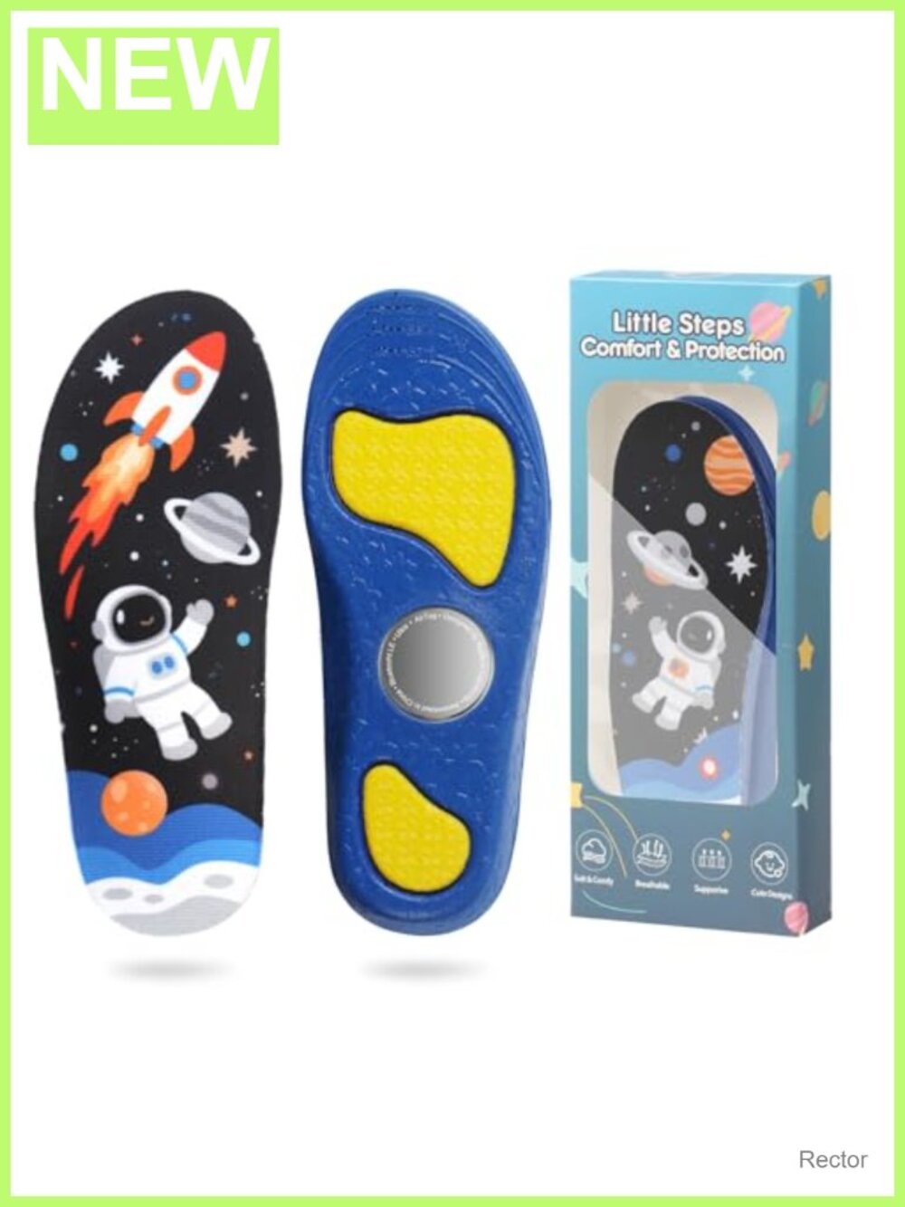 Kids Shoe Insole AirTag Holder Trim-to-Fit Hidden PU Cushioning Insoles